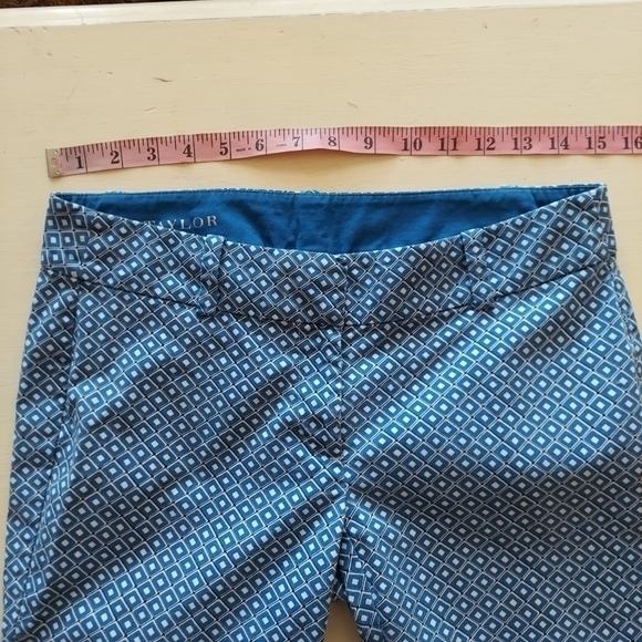 Ann Taylor Carnegie Crop Pants in Blue Diamond size 2 - Picture 9 of 9